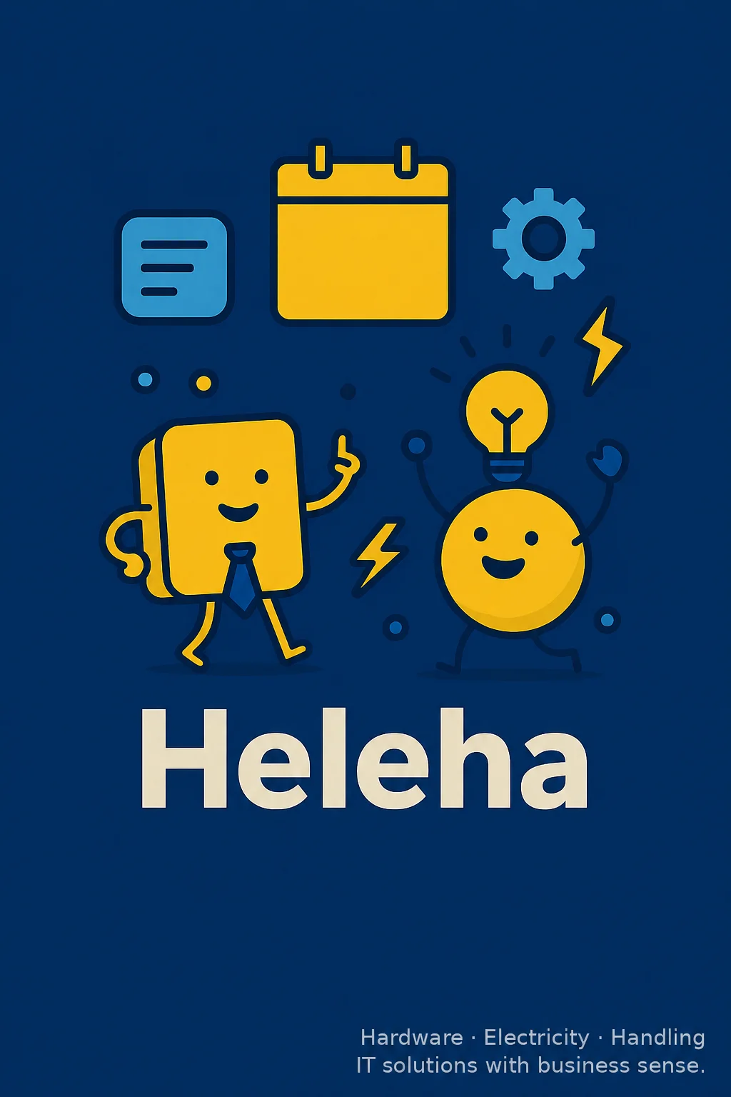 Heleha – Hardware · Electricity · Handling: IT solutions with business sense